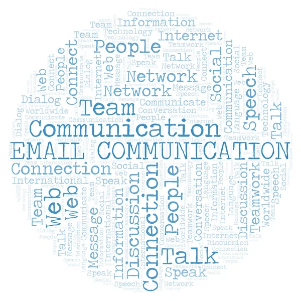 Email Nuage Mots Communication Wordcloud Fait Avec Texte Seulement — Photo