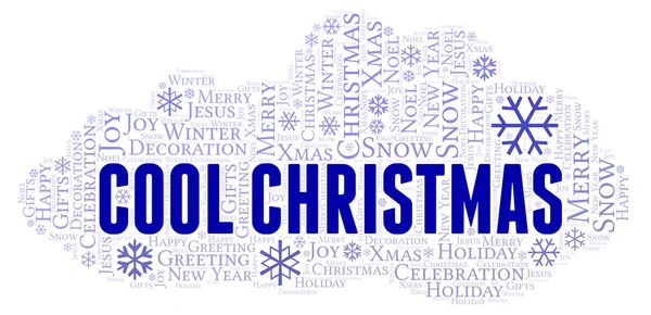 Cool Christmas word cloud. Wordcloud made with text only.