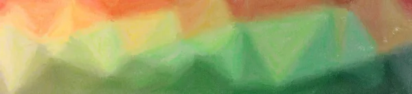 Illustration of abstract Green And Brown Wax Crayon Banner background