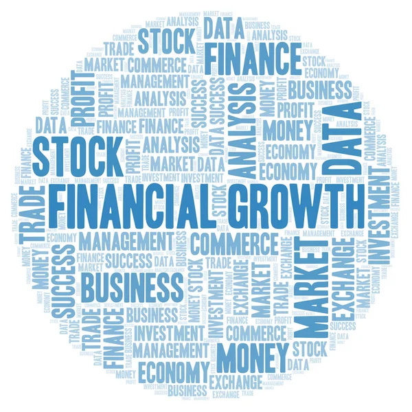 Ekonomiska Tillväxt Word Cloud Wordcloud Gjorda Med Endast Text — Stockfoto