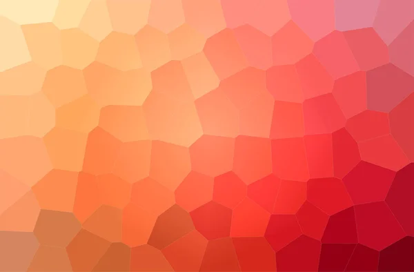 Ilustración Resumen Naranja Big Hexagon Fondo Horizontal — Foto de Stock