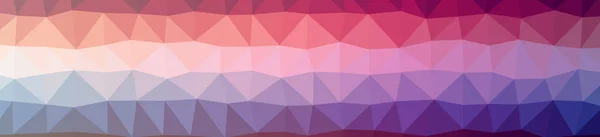 Illustration of abstract low poly purple banner background