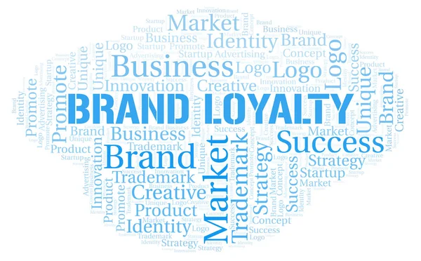 Brand Loyalty Word Cloud Wordcloud Made Text Only — Stock Photo, Image