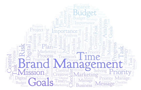 Brand Management Word Cloud Nur Mit Text — Stockfoto