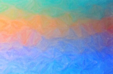 Mavi ve turuncu balmumu mum boya yatay arka plan resmi