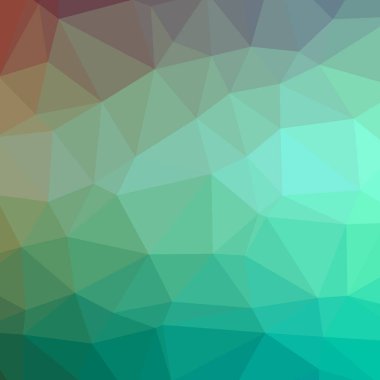 Soyut düşük poli yeşil kare arka plan resmi