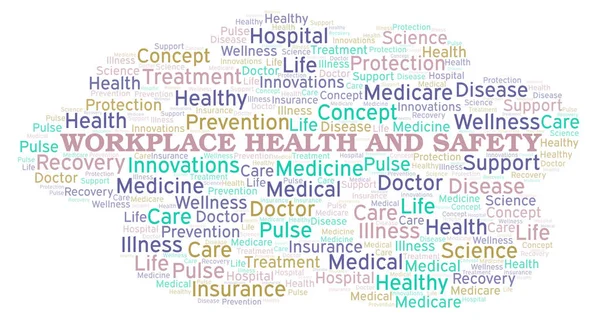 Workplace Health And Safety word cloud. Wordcloud made with text only.