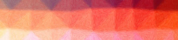Ilustração Abstrato Vermelho Laranja Impasto Banner Fundo — Fotografia de Stock