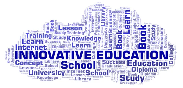 Innovative Education Word Cloud Wordcloud Made Text Only — Stock Photo, Image