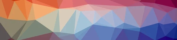 Illustration of abstract low poly blue banner background