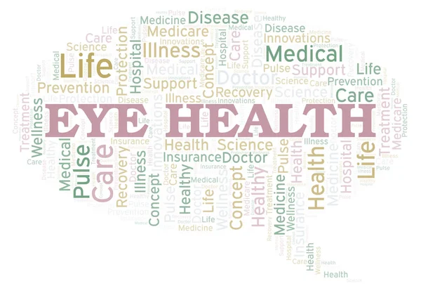 Eye Health word cloud. Wordcloud made with text only.