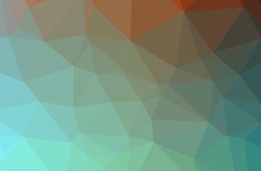 Soyut düşük poli mavi yatay arkaplan çizimi