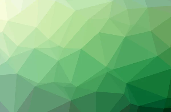 Illustration Von Abstrakten Low Poly Green Horizontalen Hintergrund — Stockfoto
