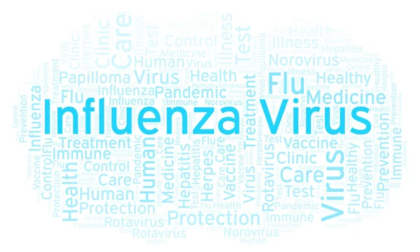 Influenza Virus word cloud, made with text only — Stock Image Influenza Virus Word Cloud Made Text Only Royalty Free Stock Photos