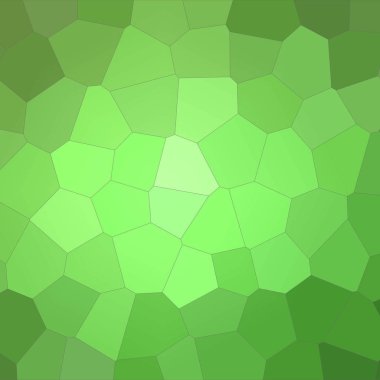 İllüstrasyon kare yeşil renkli büyük altıgen arka plan