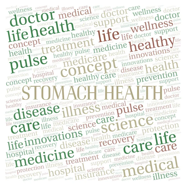 Stomach Health word cloud. Wordcloud made with text only.
