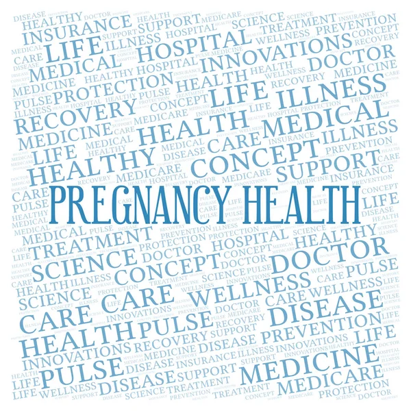 Pregnancy Health word cloud. Wordcloud made with text only.