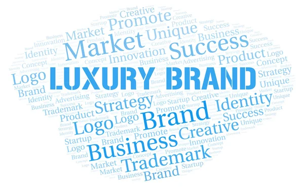 Luxury Brand word cloud. Wordcloud made with text only.