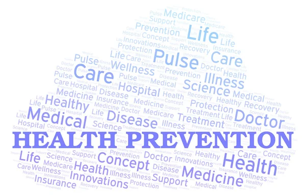 Health Prevention word cloud. Wordcloud made with text only.