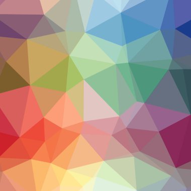 Soyut düşük poli mavi kare arka plan resmi