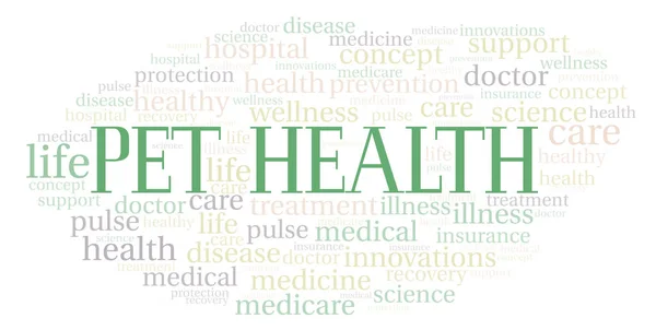 Pet Health word cloud. Wordcloud made with text only.