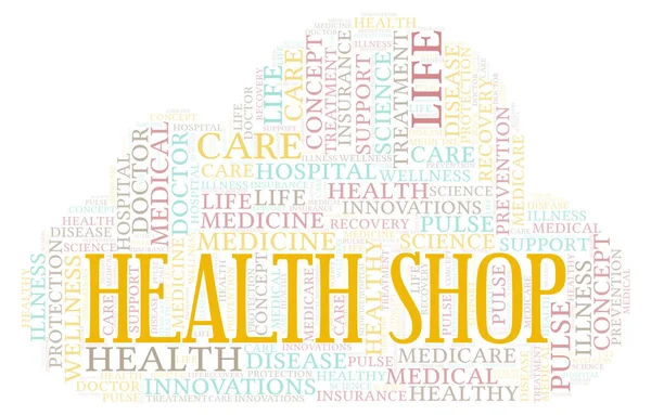 Health Shop word cloud. Wordcloud made with text only.