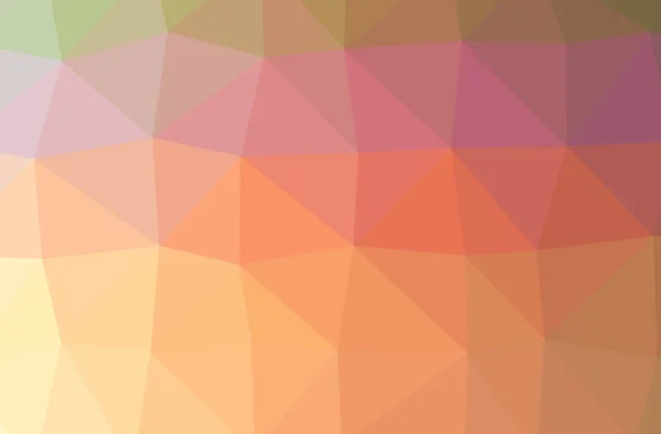 Illustration Abstract Low Poly Orange Horizontal Background — Stock Photo, Image