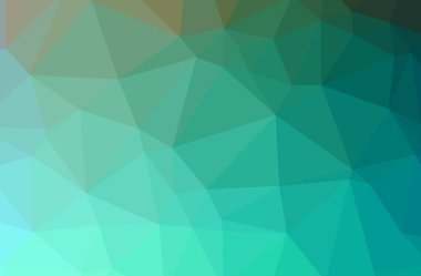 Soyut düşük poli mavi yatay arkaplan çizimi