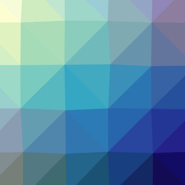 Soyut düşük poli mavi kare arka plan resmi