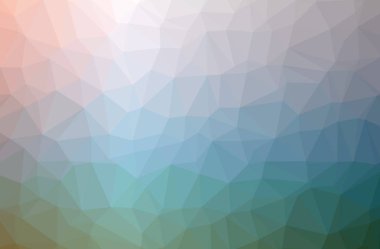 Soyut düşük poli mavi yatay arkaplan çizimi