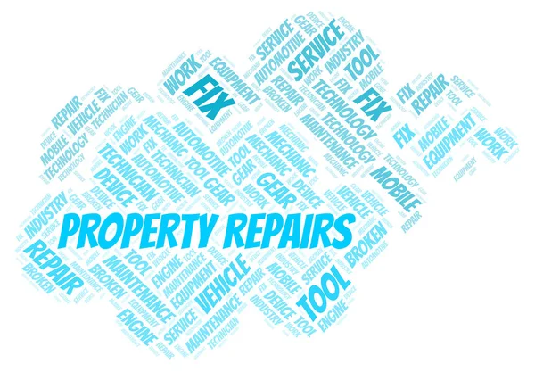 Property Repairs word cloud. Wordcloud made with text only.