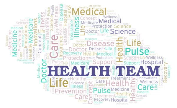 Health Team word cloud. Wordcloud made with text only.