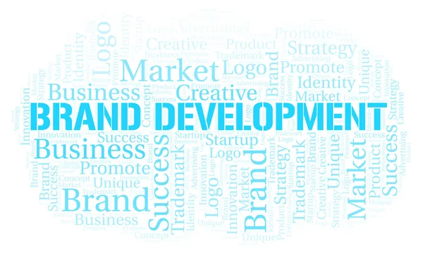 Brand Development word cloud. Wordcloud made with text only.