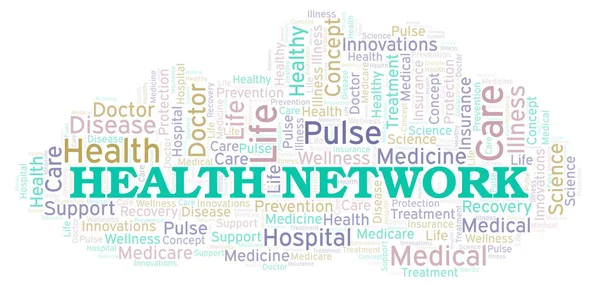 Health Network word cloud. Wordcloud made with text only.