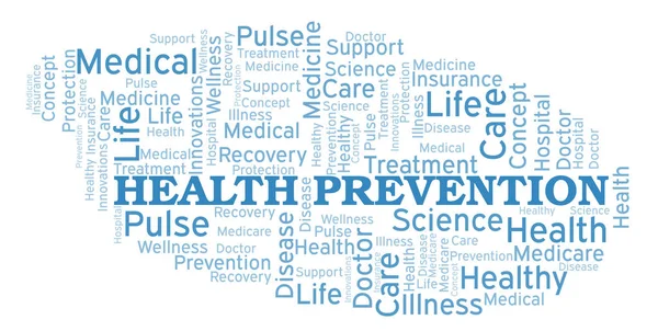 Health Prevention word cloud. Wordcloud made with text only.