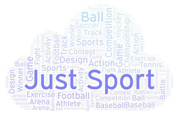 Just Sport Word Cloud Made Text Only — Stock Photo, Image