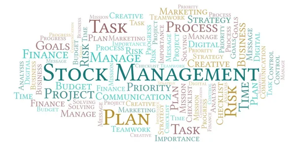 Yalnızca metin ile yapılan stok yönetimi kelime bulutu