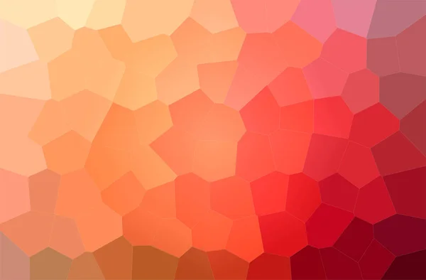 Ilustración Resumen Naranja Big Hexagon Fondo Horizontal — Foto de Stock