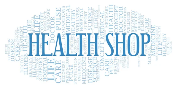 Health Shop word cloud. Wordcloud made with text only.