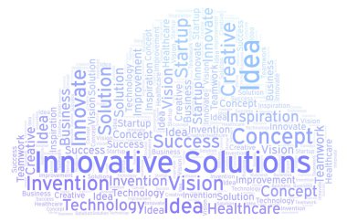 Yalnızca metin ile yapılan yenilikçi çözümler kelime bulutu