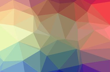 Soyut düşük poli mavi yatay arkaplan çizimi