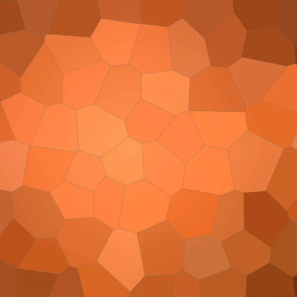 Illustrazione Piazza Arancione Colorato Big Hexagon Sfondo — Foto Stock