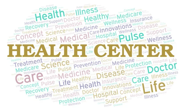 Health Center word cloud. Wordcloud made with text only.