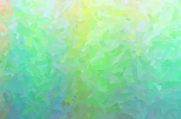 Illustratie Van Abstracte Groene Impressionistische Impasto Horizontale Achtergrond — Stockfoto
