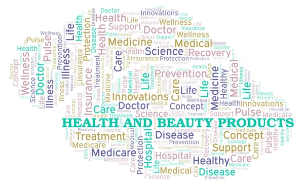 Health And Beauty Products word cloud. Wordcloud made with text only.