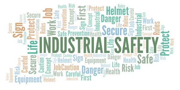 Industrial Safety word cloud. Word cloud made with text only.