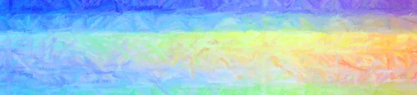 Ілюстрація Синьо Жовтого Довгий Пензлик Штрихи Пастельний Фон Абстрактна Фарба — стокове фото