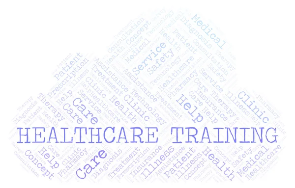 Healthcare Training Word Cloud Wordcloud Made Text Only — Stock Photo, Image