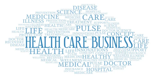 Облако Слов Health Care Business Wordcloud Made Text Only — стоковое фото