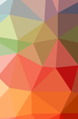 İllüstrasyon soyut yeşil, turuncu, pembe, kırmızı dikey düşük poli arka plan. Güzel Çokgen tasarım deseni. İhtiyaçlarınız için yararlı. 